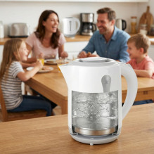 Adler AD 1244 electric kettle 2.5 L 2200 W white and blue Adler AD 1244 electric kettle 2.5 L 2200 W white and blue