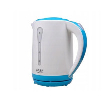 Adler AD 1244 electric kettle 2.5 L 2200 W white and blue Adler AD 1244 electric kettle 2.5 L 2200 W white and blue