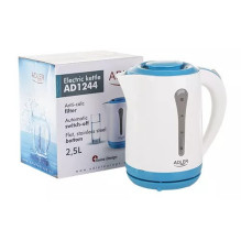 Adler AD 1244 electric kettle 2.5 L 2200 W white and blue Adler AD 1244 electric kettle 2.5 L 2200 W white and blue