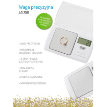 Adler AD 3161 kitchen scale White Rectangle Electronic personal scale
