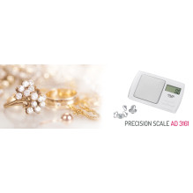 Adler AD 3161 kitchen scale White Rectangle Electronic personal scale