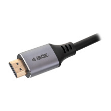 iBox ITVFMHD012 HDMI to HDMI 4K extension cable with gold plug 2 m iBox ITVFMHD012 HDMI to HDMI 4K extension cable with gold plug 2 m