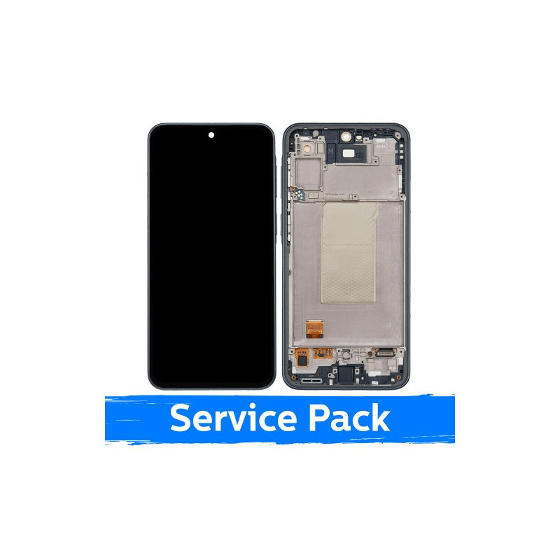Ekranas skirtas Samsung A376 A37 5G su rėmeliu / Charkoal / (Service Pack)