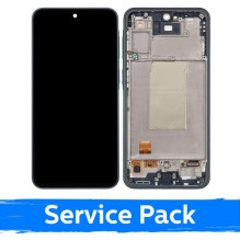 Ekranas skirtas Samsung A376 A37 5G su rėmeliu / Graygreen / (Service Pack)