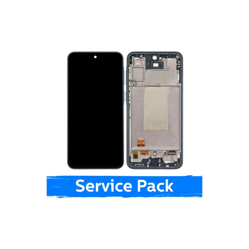Ekranas skirtas Samsung A376 A37 5G su rėmeliu / Graygreen / (Service Pack)