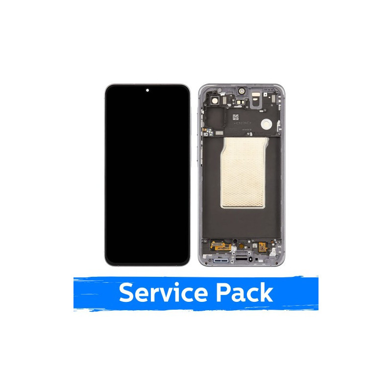 Ekranas skirtas Samsung A576 A57 5G su rėmeliu / Gray / (Service Pack)