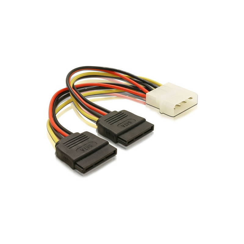 DeLOCK Cable Power SATA HDD 2x 4pin male