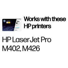 HP 26X High Yield Black Original LaserJet toner cartridge HP 26X High Yield Black Original LaserJet toner cartridge
