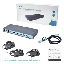 i-tec CADUAL4KDOCK laptop dock / port replicator