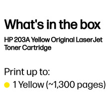 HP 203A geltona originali LaserJet tonerio kasetė