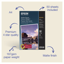 Epson Heavy Weight, DIN A4, 167g / m² Epson Heavy Weight, DIN A4, 167g / m²