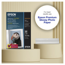 Epson Premium Glossy Photo Paper - 13x18cm - 30 Sheets