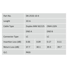 Digitus LC OM4, 10m InfiniBand / fibre optic cable Digitus LC OM4, 10m InfiniBand / fibre optic cable