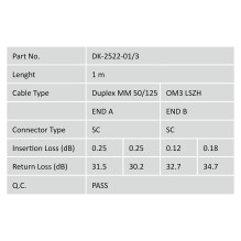 Digitus DK-2522-01 / 3 InfiniBand / fibre optic cable