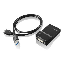 Lenovo USB 3.0 - DVI / VGA USB graphics adapter Lenovo USB 3.0 - DVI / VGA USB graphics adapter