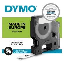 DYMO D1 Standard - Black on Green - 12mm label-making tape DYMO D1 Standard - Black on Green - 12mm label-making tape