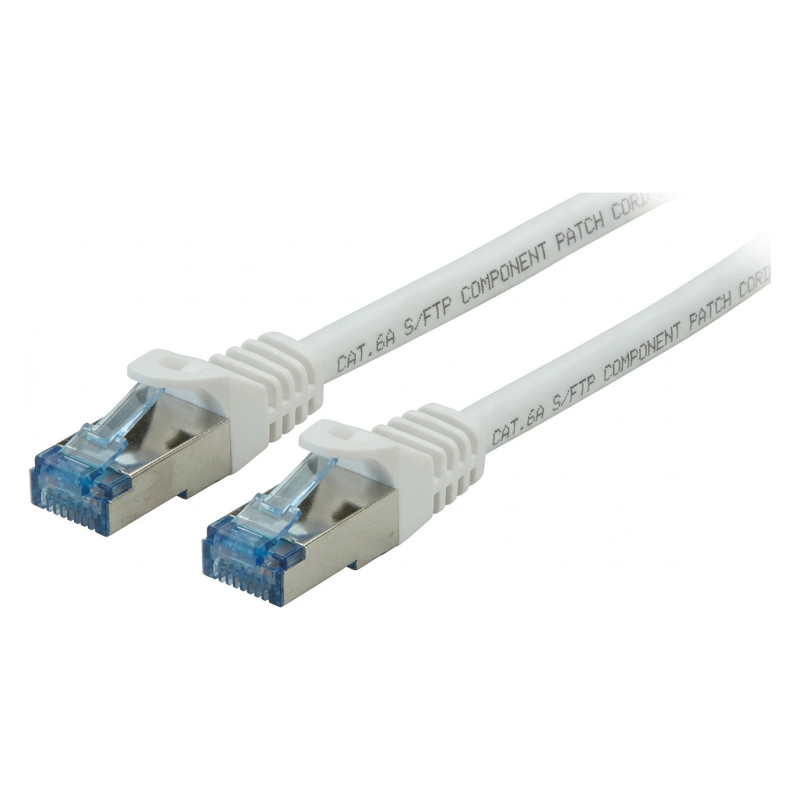 Patch kabelis CAT6a RJ45 S / FTP PiMF 3m baltas