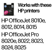 HP 912XL didelės talpos rausvai violetinė rašalo kasetė HP 912XL didelės talpos rausvai violetinė rašalo kasetė
