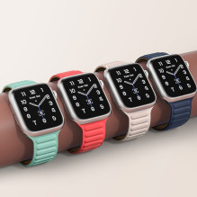 Magnetic Strap Magnetic Strap Bracelet for Apple Watch 38 / 40mm - Red