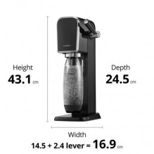 SodaStream Sodastream Art Saturator + 1 bottle + gas Black