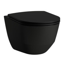 TOILET WALL HUNG PRO 53 BLACK
