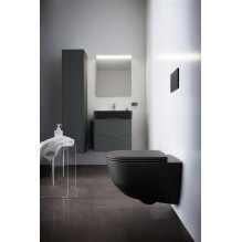 TOILET WALL HUNG PRO 53 BLACK TOILET WALL HUNG PRO 53 BLACK