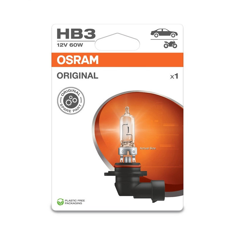 CAR LIGHT OSRAM 9005-01B 60W 12V P20D