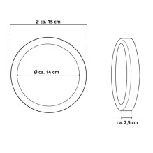 Cosmetic mirror Ridder, with suction cup, 15 cm x 15 cm Cosmetic mirror Ridder, with suction cup, 15 cm x 15 cm