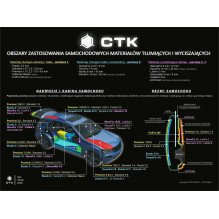 CTK Premium 4.0 mm - mata tłumiąca 37x50cm, 1szt.