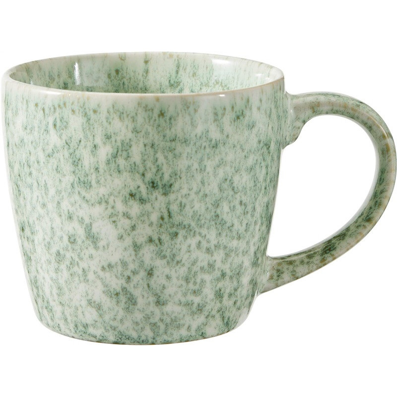 MUG GREEN / WHITE DOTTED 380ML