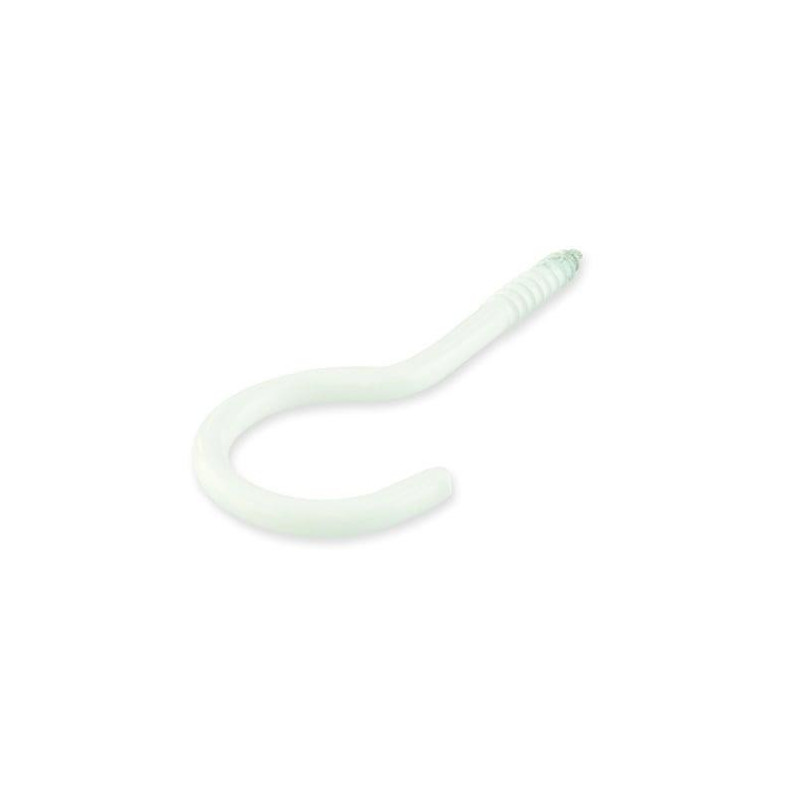BENDED HOOK 60X3,3X18X14 WHITE / 4PCS