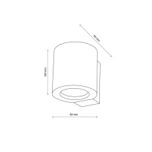 Luminaire wall TK Lighting Eve 10197, 10 W, GU10