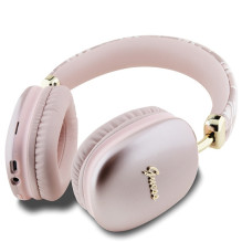 „Guess GCube“ metalinio rašto logotipo ausinės – rožinės
