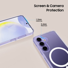 Tech-Protect FlexAir hibridinis MagSafe dėklas, skirtas Samsung Galaxy A36 5G – skaidrus