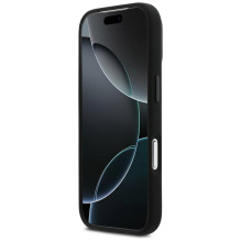 BMW M silikoninis trijų spalvų linijos „MagSafe“ dėklas, skirtas „iPhone 17 Pro“ – juodas
