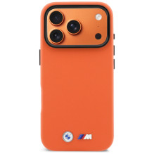 BMW M metalinis logotipo „MagSafe“ dėklas, skirtas „iPhone 17 Pro Max“ – oranžinis