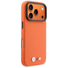 BMW M Metal Logo MagSafe Case for iPhone 17 Pro - Orange