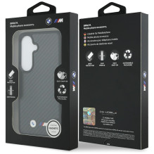 BMW M Kevlar logotipo MagSafe dėklas, skirtas Samsung Galaxy S26 – juodas