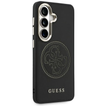 Etui Guess Perforated Logo MagSafe na Samsung Galaxy S26 - czarne