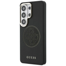 Etui Guess Perforated Logo MagSafe na Samsung Galaxy S26 Ultra - czarne