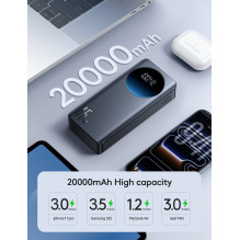 Išorinė baterija Power Bank Joyroom JR-PBF02 Pro 45W 20000mAh juoda