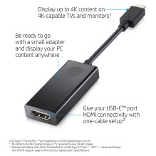 HP USB-C to HDMI 2.0 USB graphics adapter HP USB-C to HDMI 2.0 USB graphics adapter