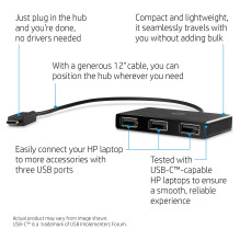 HP USB-C to USB-A Hub HP USB-C to USB-A Hub