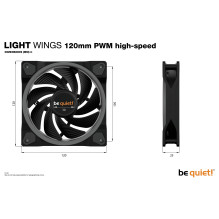 be quiet! Light Wings , 120mm PWM Triple Pack high-speed be quiet! Light Wings , 120mm PWM Triple Pack high-speed