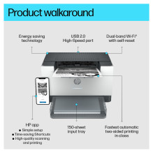 HP LaserJet M209dw Printer