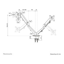 Neomounts DS70-700BL2 monitor mount / stand Neomounts DS70-700BL2 monitor mount / stand