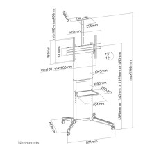 Neomounts FL50-550BL1 multimedia cart / stand Neomounts FL50-550BL1 multimedia cart / stand