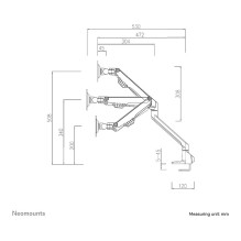 Neomounts FPMA-D750DBLACK2 monitor mount / stand