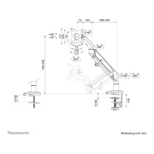Neomounts DS70-810BL1 monitor mount / stand
