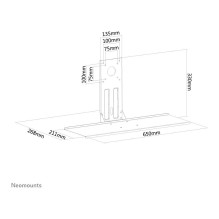 Neomounts KEYB-V200BLACK monitor mount accessory Neomounts KEYB-V200BLACK monitor mount accessory